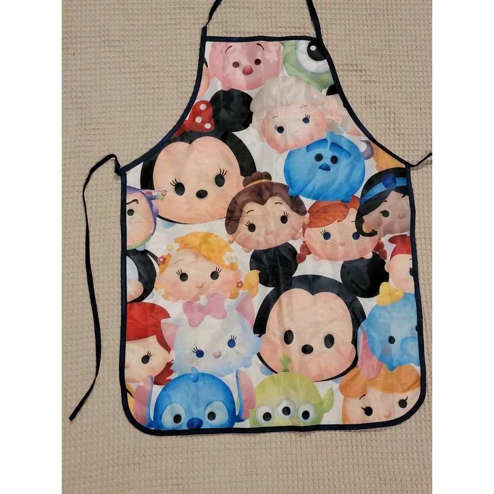 NWT Japan Disney Tsum Tsum Children's Apron Cooking Arts & Crafts Mickey & More